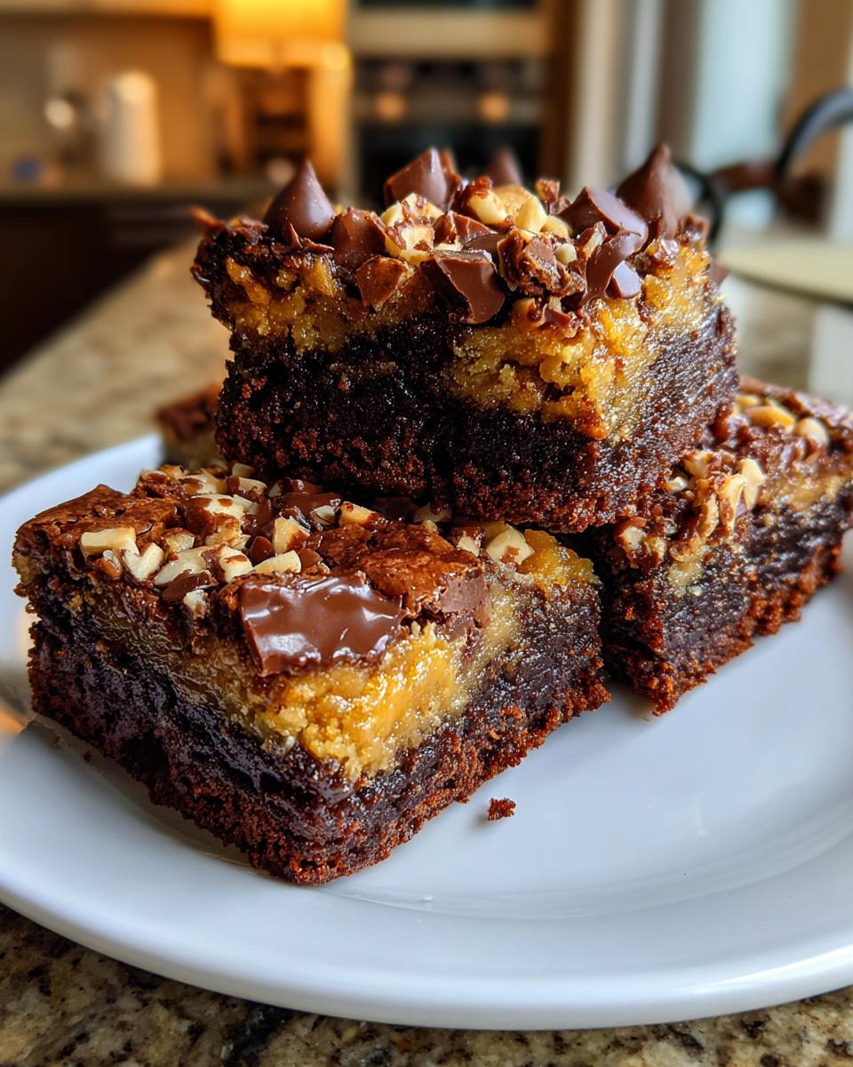 Brookie (Brownie + Cookie) Bars - detail 1