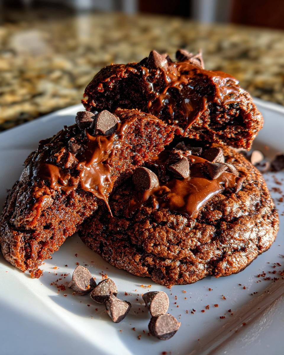 Chili Chocolate Fudge Cookies - detail 2