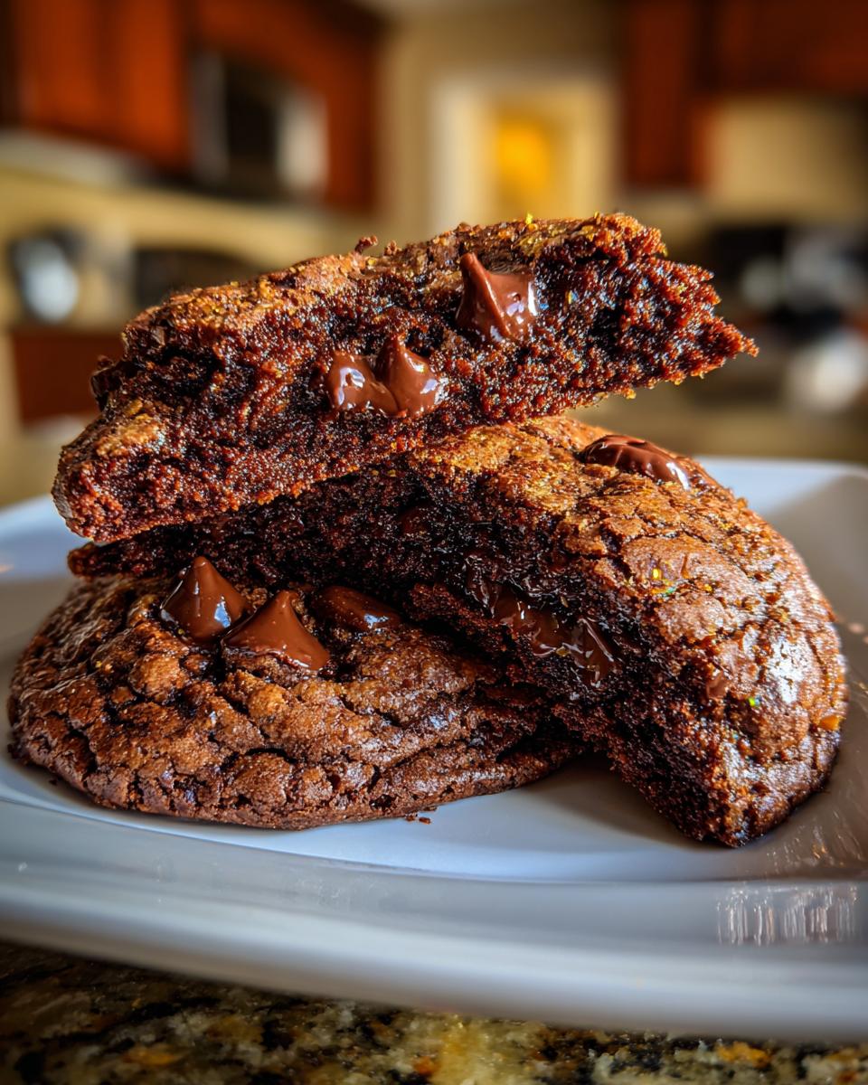 Chili Chocolate Fudge Cookies