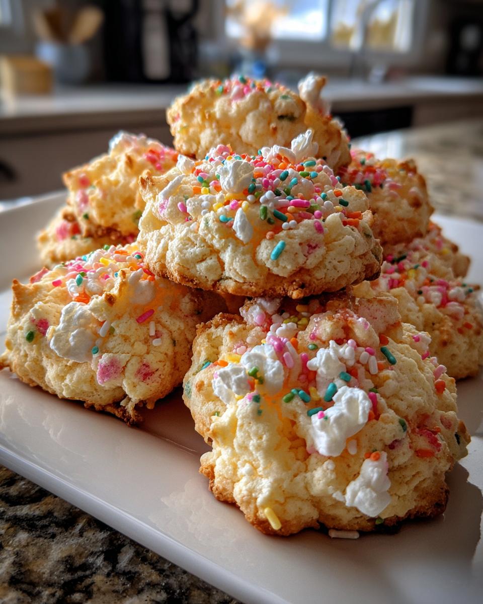 Cotton Candy Cloud Cookies