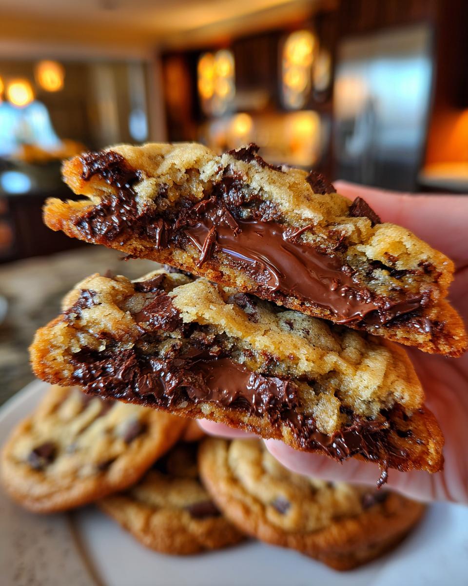 Nutella-Filled Chocolate Chunk Cookies - detail 1