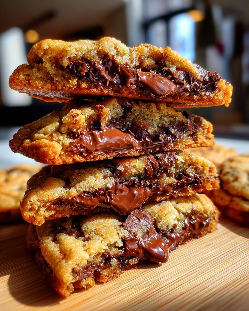 Nutella-Filled Chocolate Chunk Cookies - detail 2