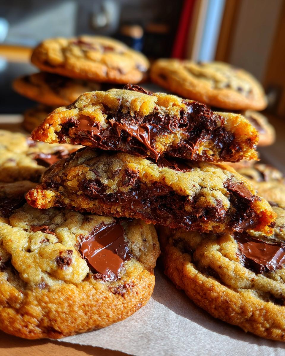 Nutella-Filled Chocolate Chunk Cookies