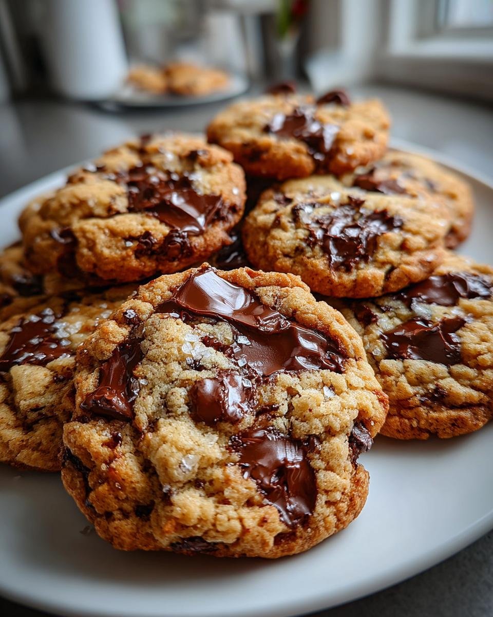 Vegan Tahini Chocolate Chip Cookies - detail 2