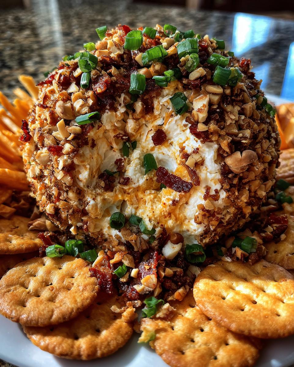 bacon ranch cheese ball - detail 2