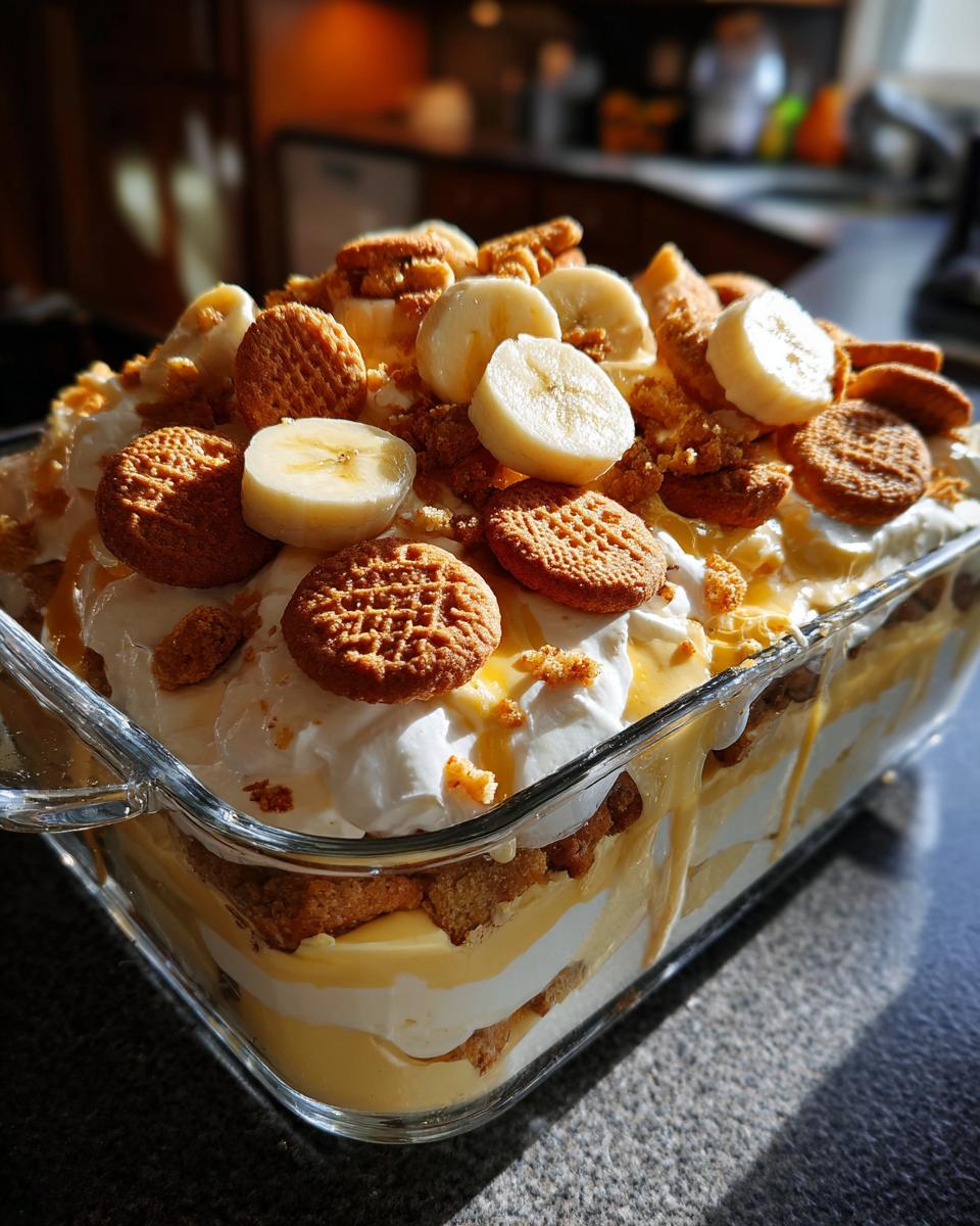 banana pudding with chessman cookies - detail 2