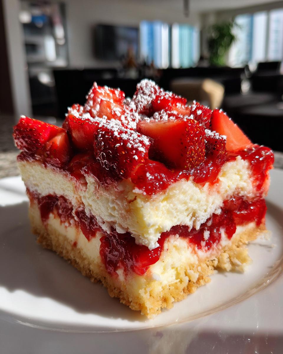 berrylicious strawberry crunch cheesecake - detail 1