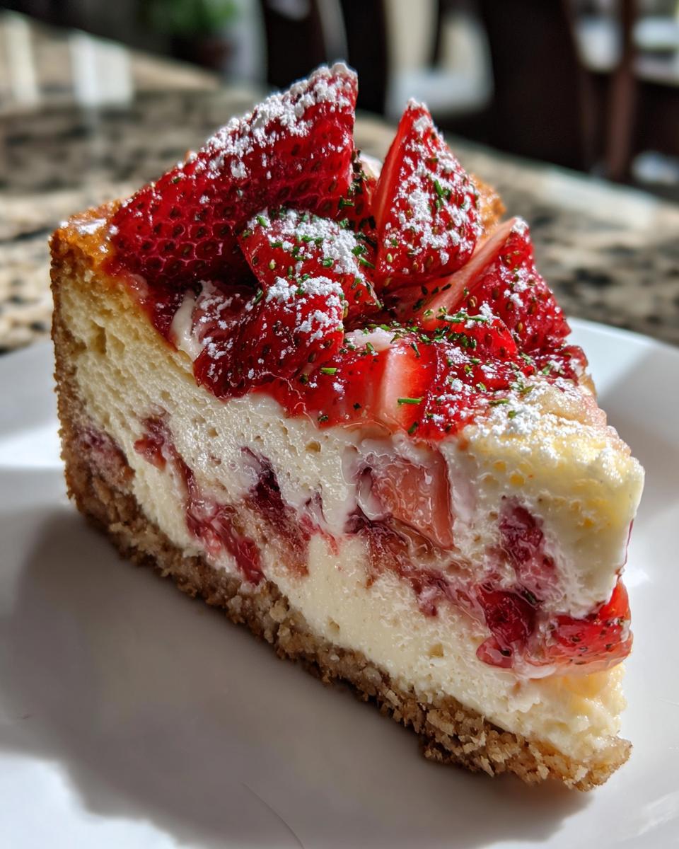 berrylicious strawberry crunch cheesecake