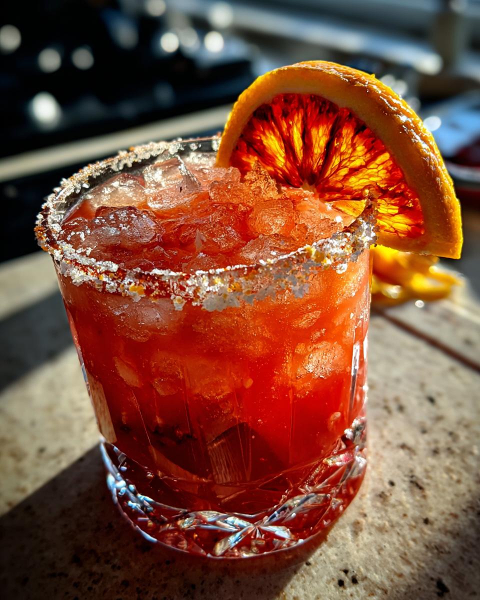 blood orange margarita cocktail recipe - detail 1