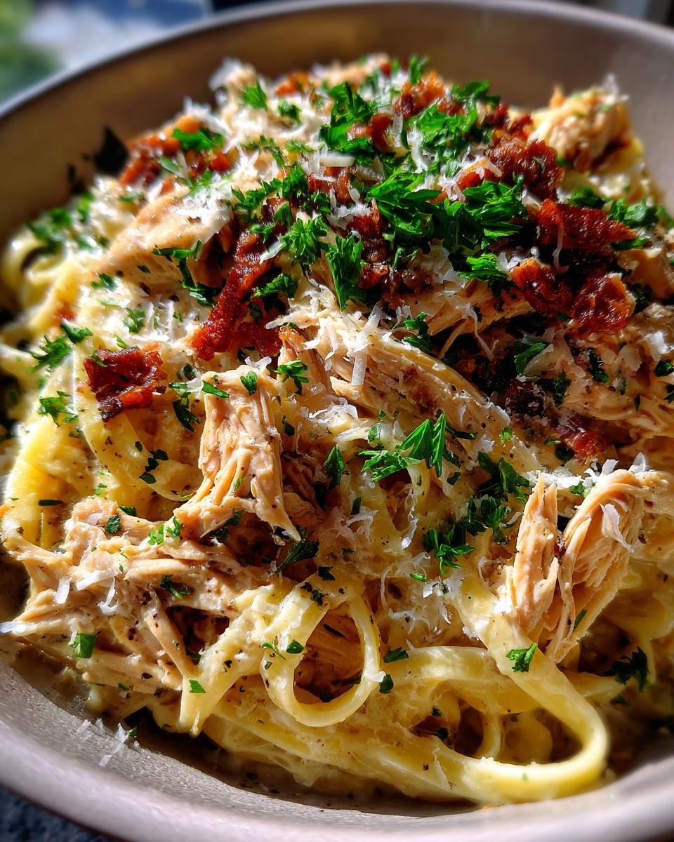 chicken pasta creamy - detail 1
