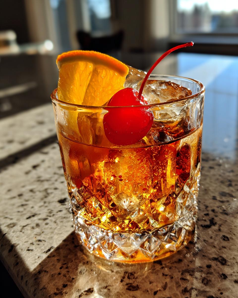 cinnamon bourbon old fashioned cocktail recipe