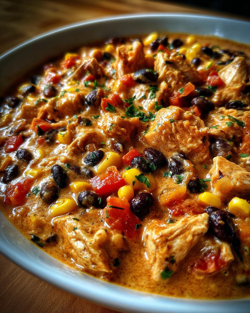 cream cheese chicken chili - detail 1