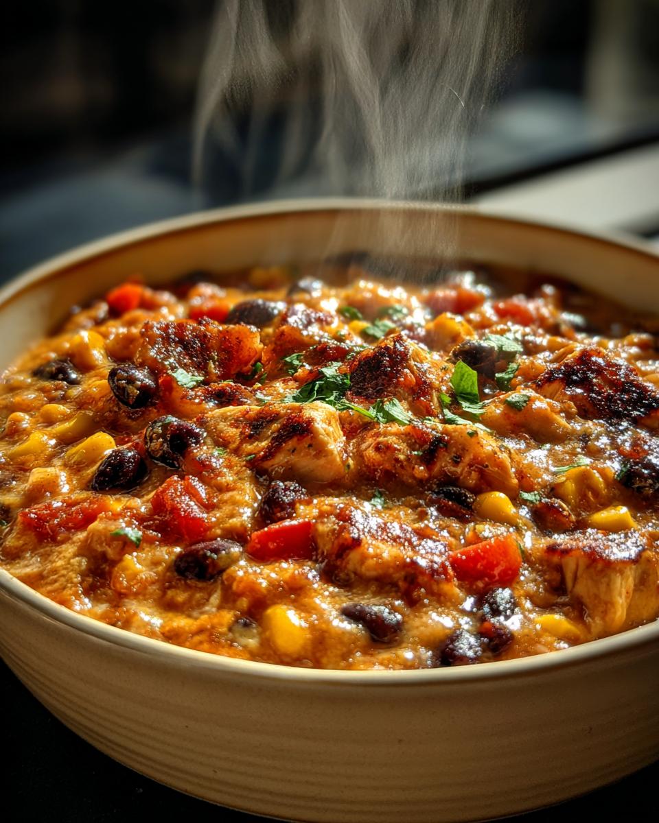 cream cheese chicken chili - detail 2