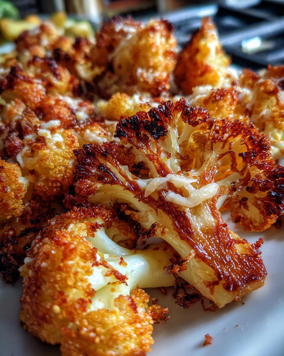 crispy parmesan roasted cauliflower - detail 1