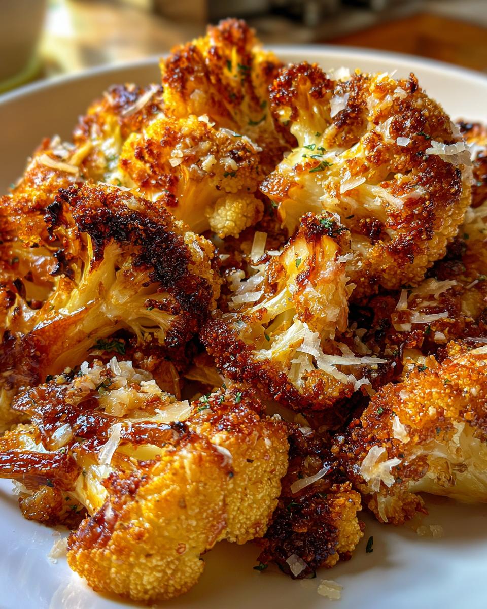 crispy parmesan roasted cauliflower - detail 2