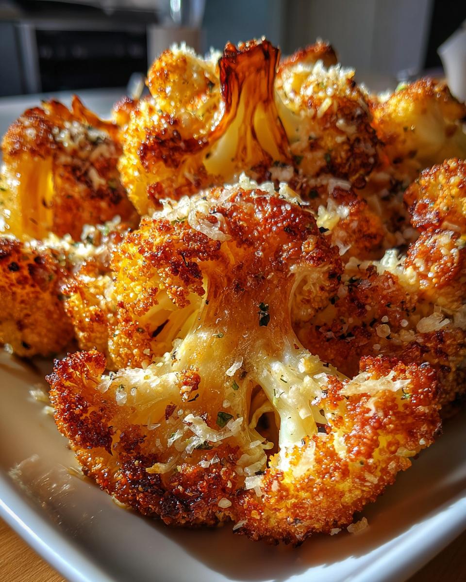 crispy parmesan roasted cauliflower
