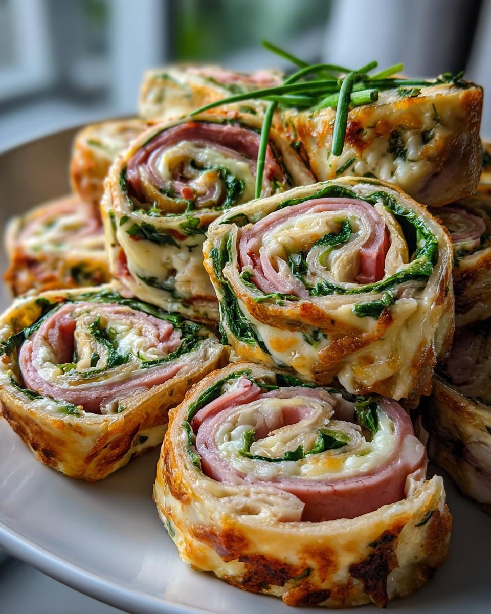 ham and cheese pinwheels - detail 2