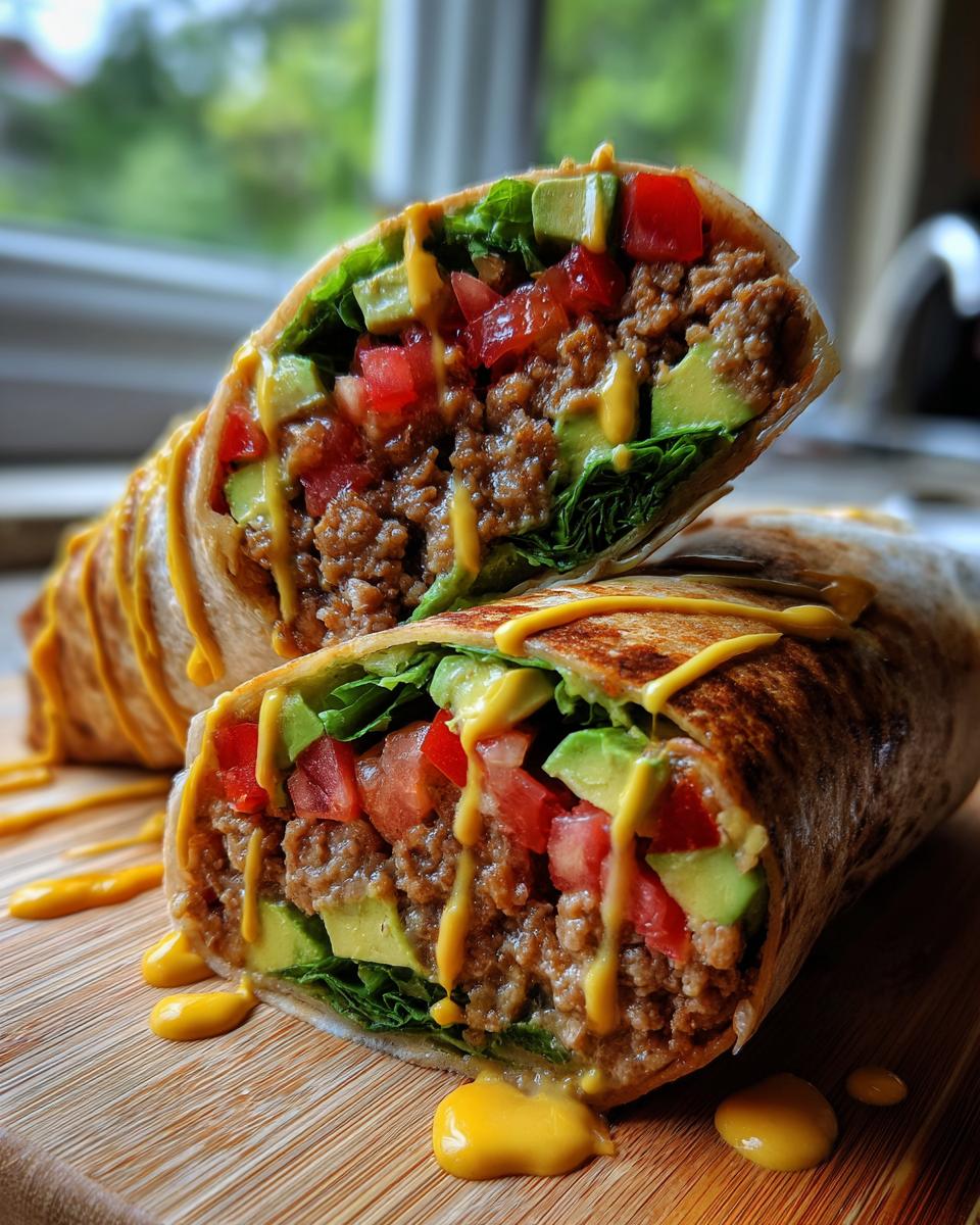 healthy burger wrap - detail 2