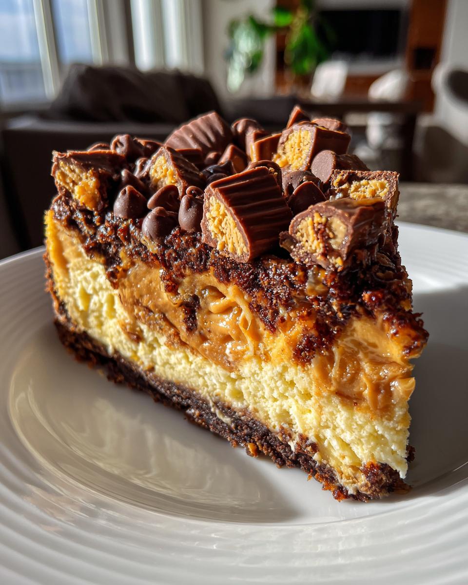 peanut butter cup cheesecake - detail 2