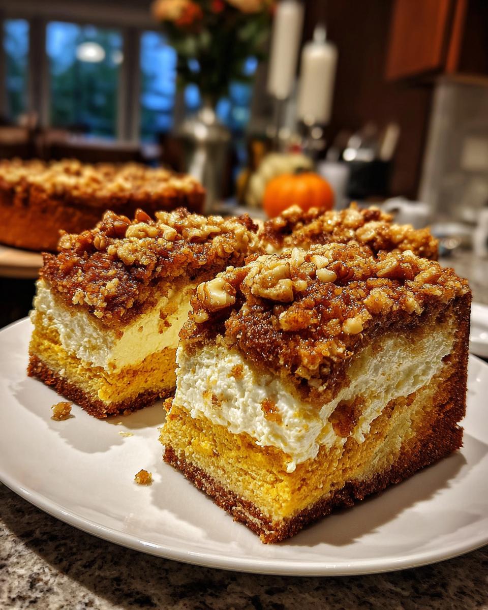 pumpkin cream cheese crumb cake - detail 1