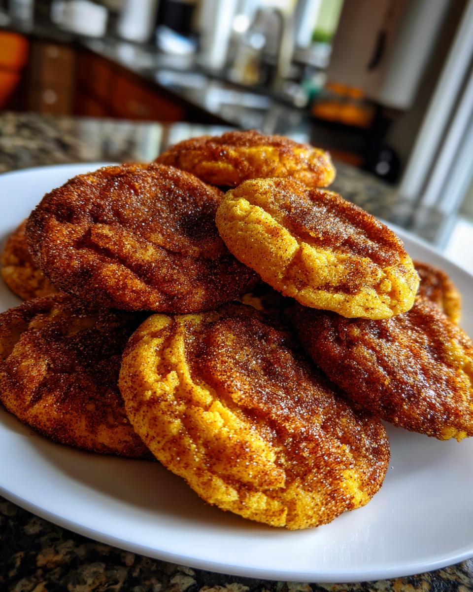 pumpkin snickerdoodle cookies - detail 1