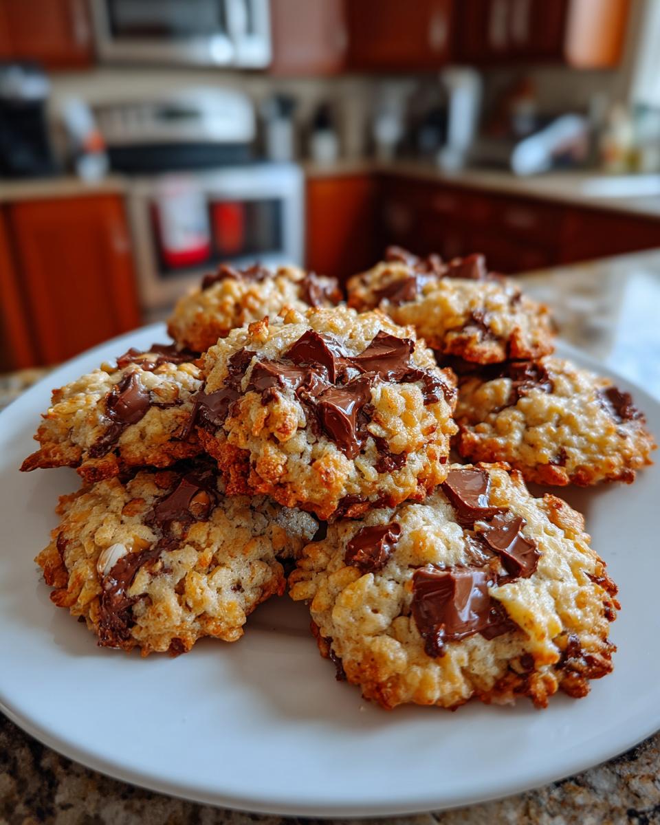 rice krispie chocolate chip cookies - detail 1