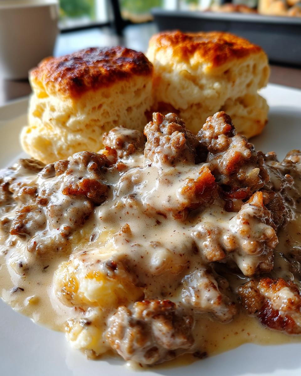 sausage gravy - detail 1
