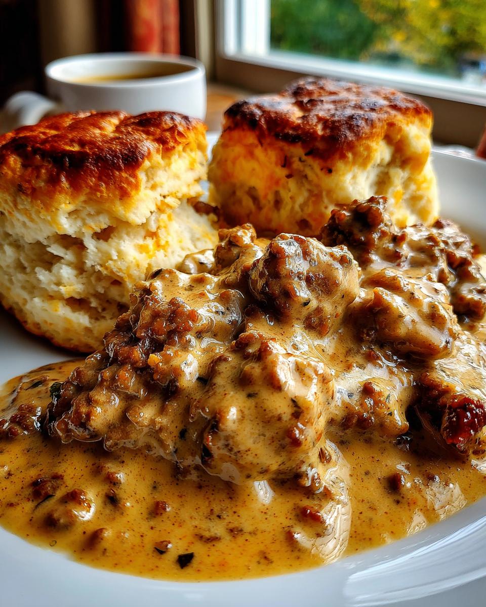 sausage gravy - detail 2