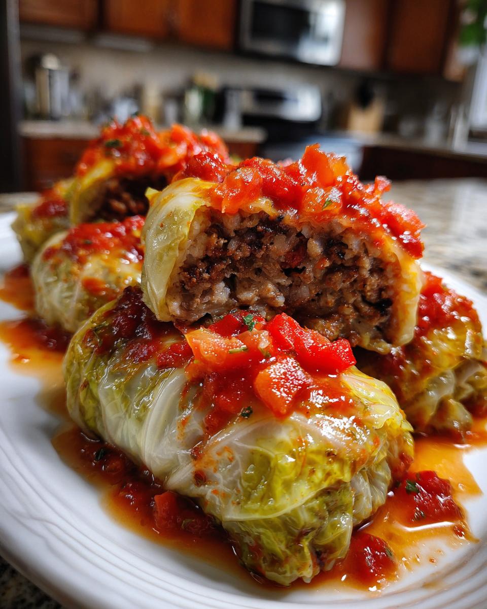 stuffed cabbage rolls - detail 1