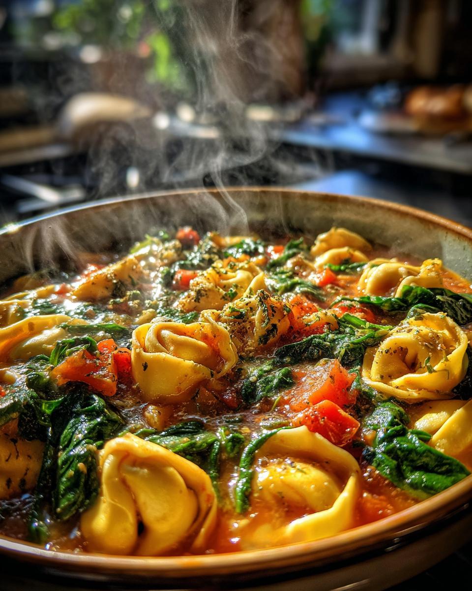 tortellini soup - detail 1