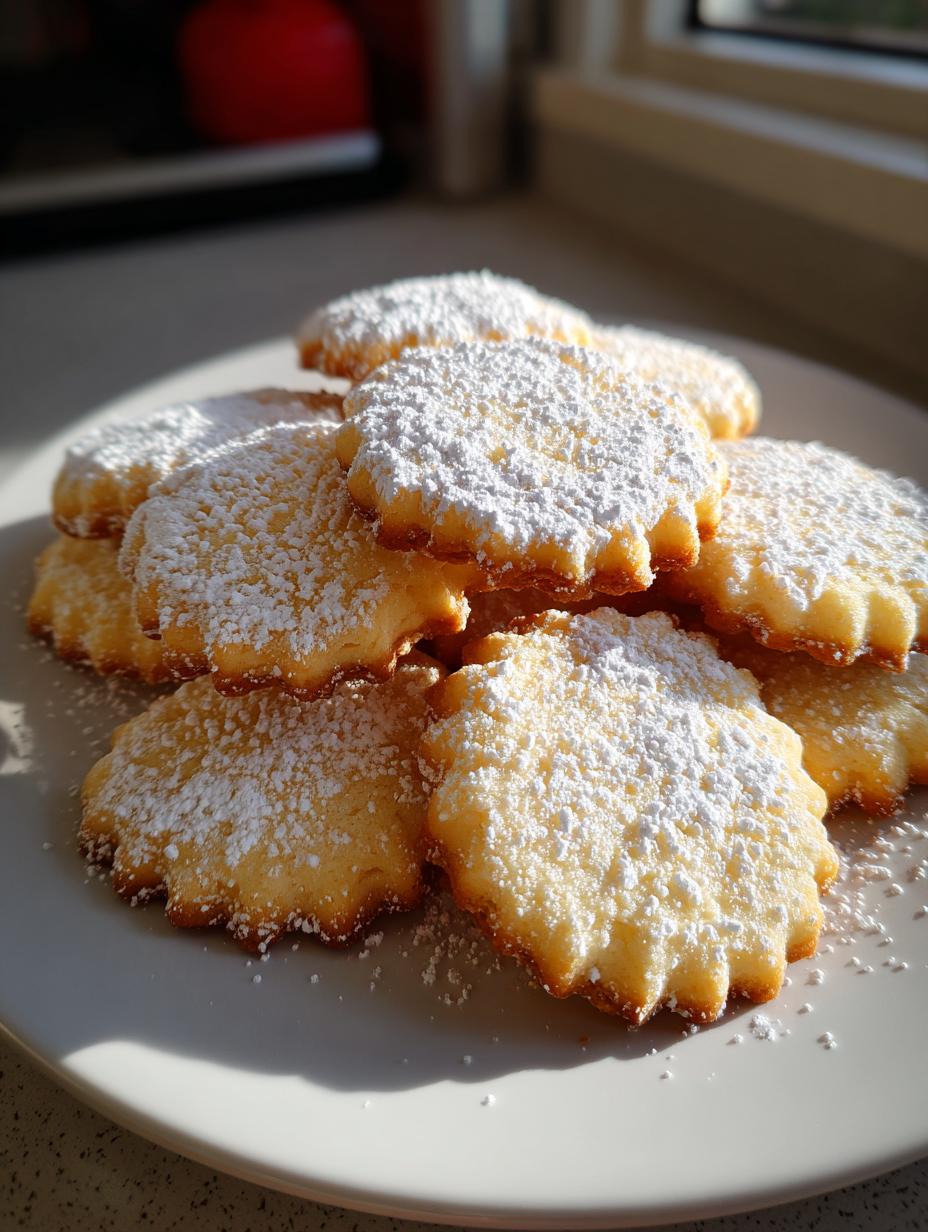 4 ingredient christmas shortbread cookies - detail 1
