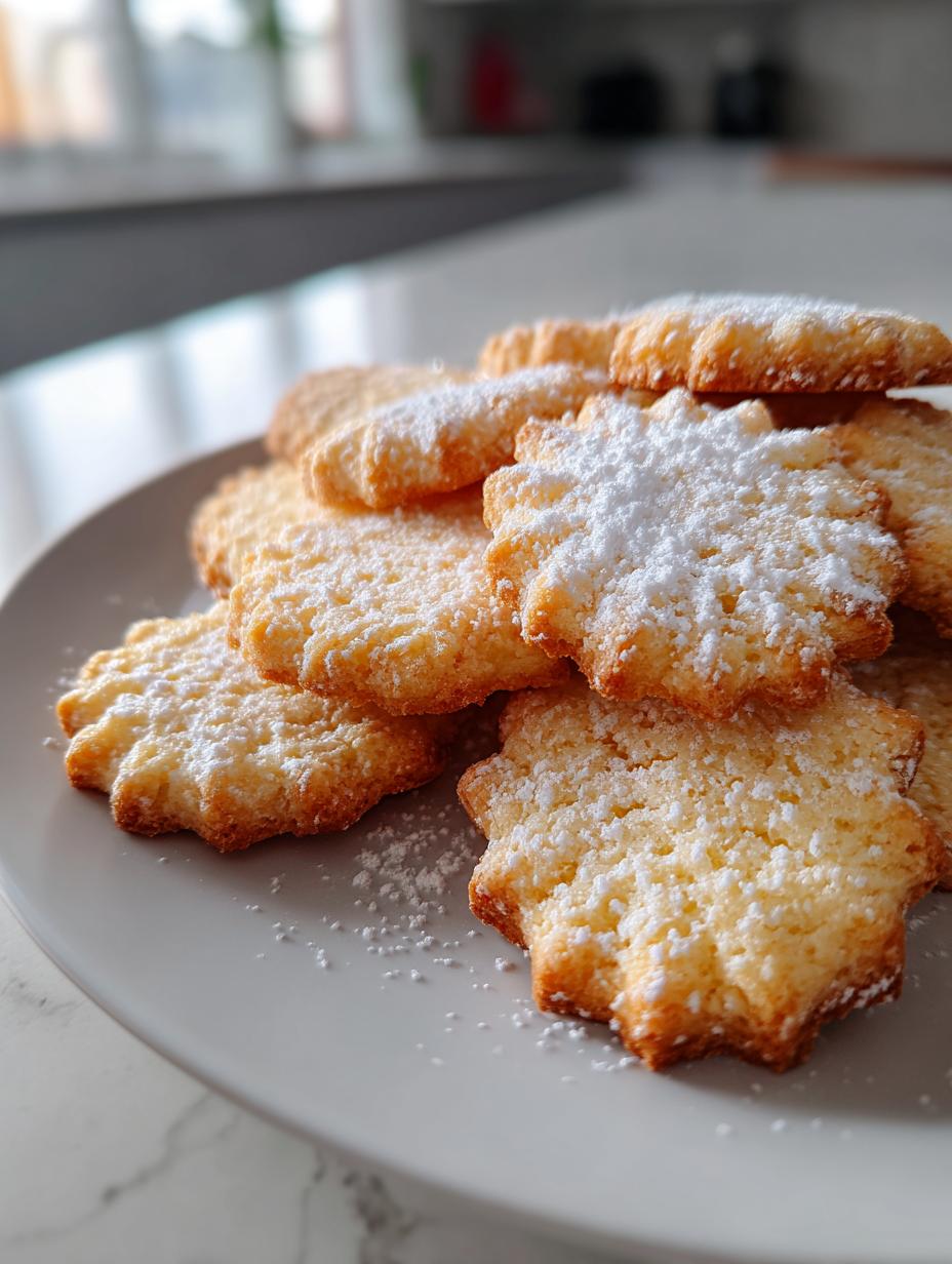 4 ingredient christmas shortbread cookies