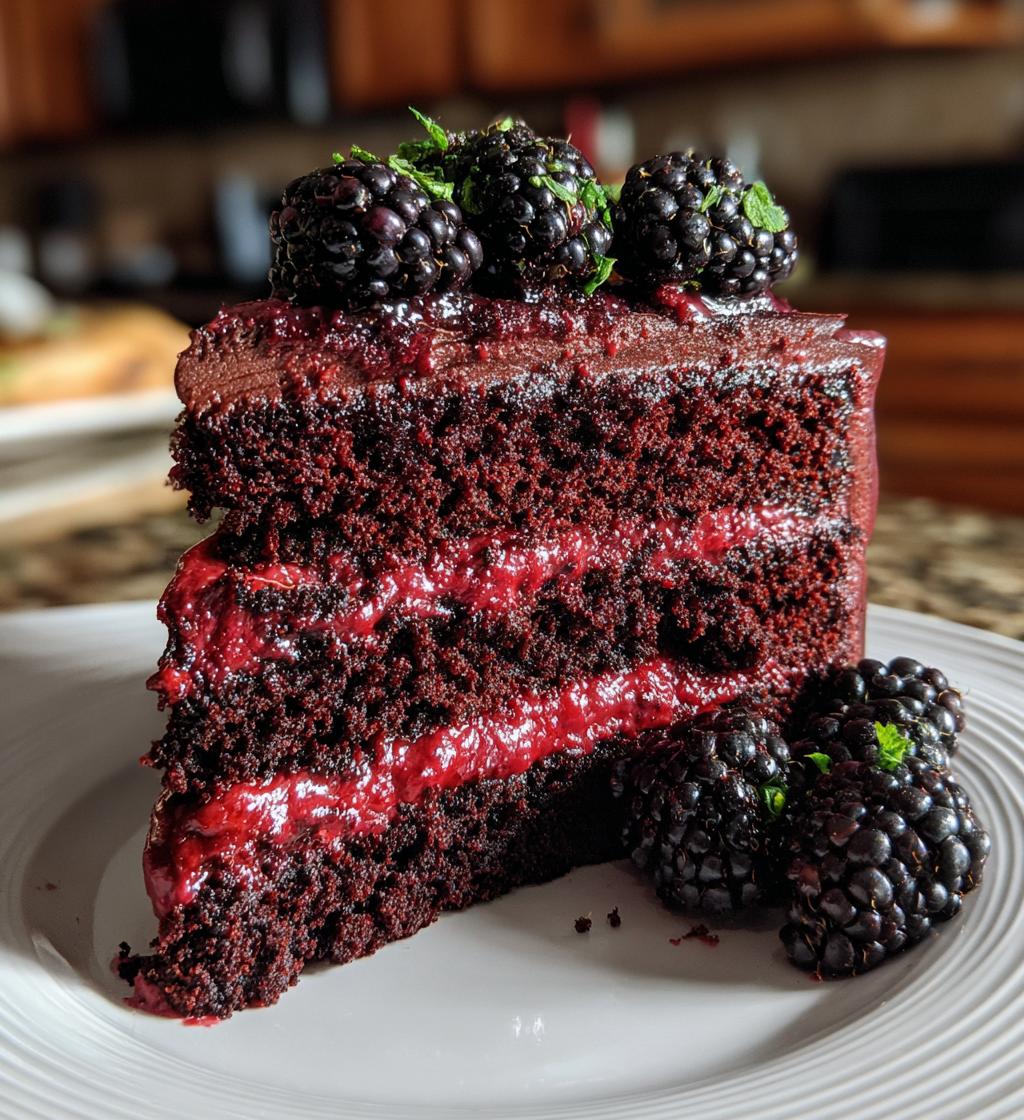 Chocolate Blackberry Gothic Halloween Cake - detail 1