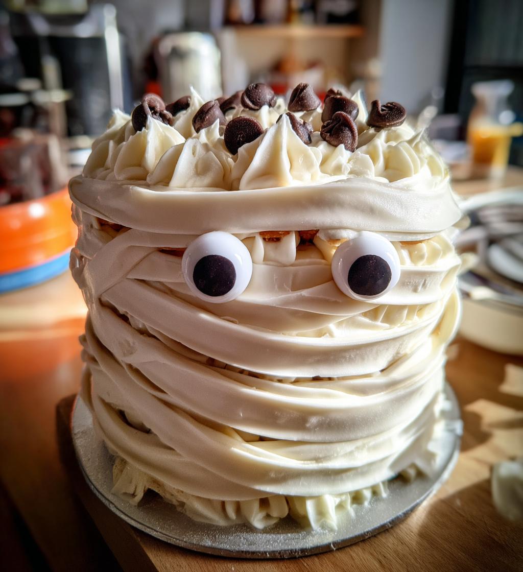 Chocolate Chip Mummy Cake
