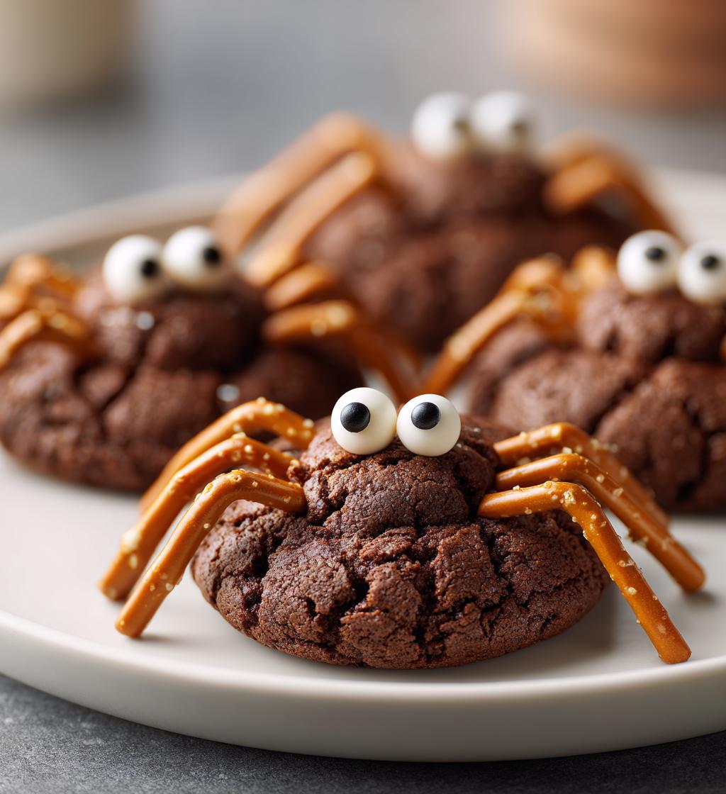 Chocolate Spider Cookies - detail 1
