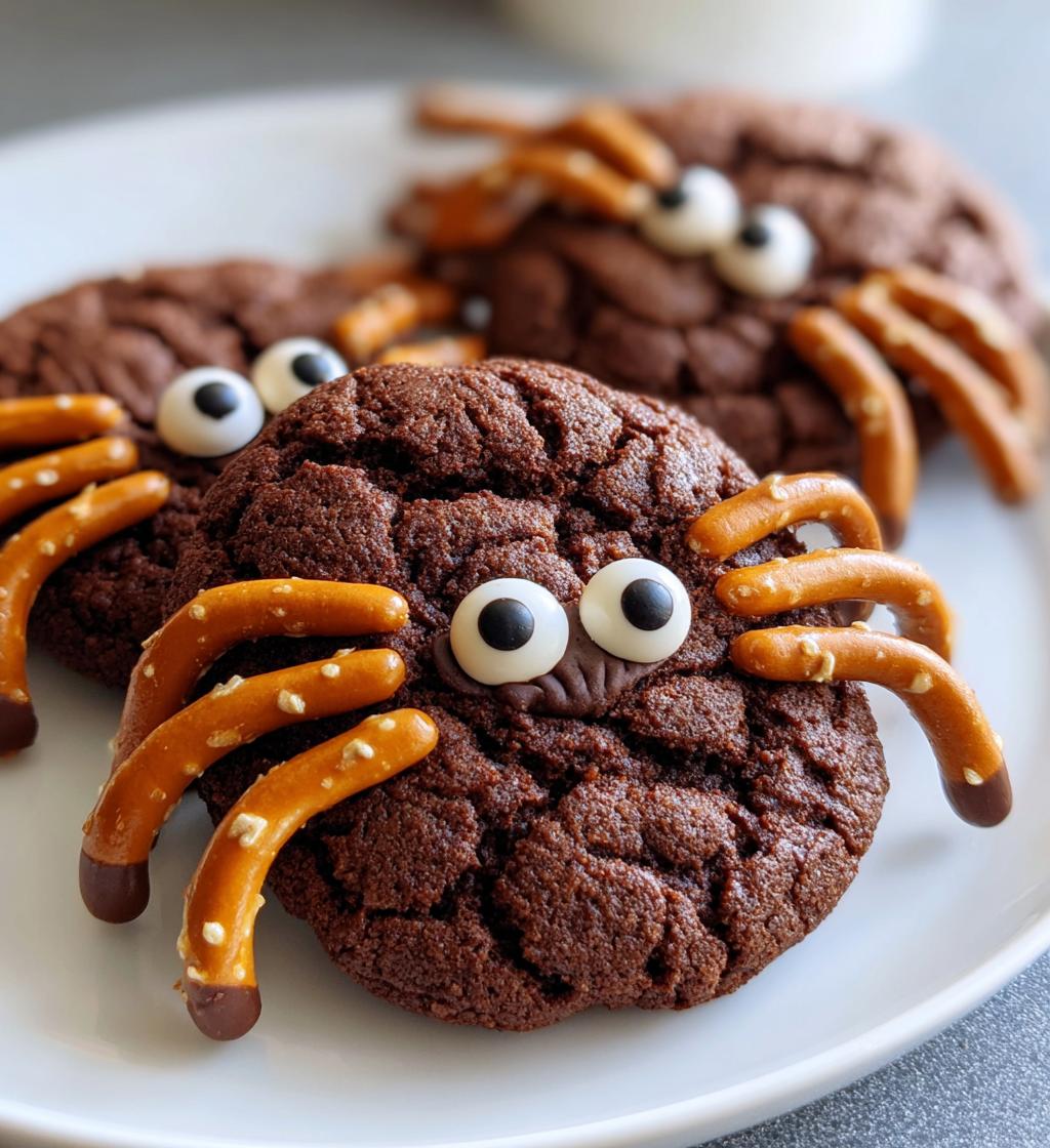 Chocolate Spider Cookies