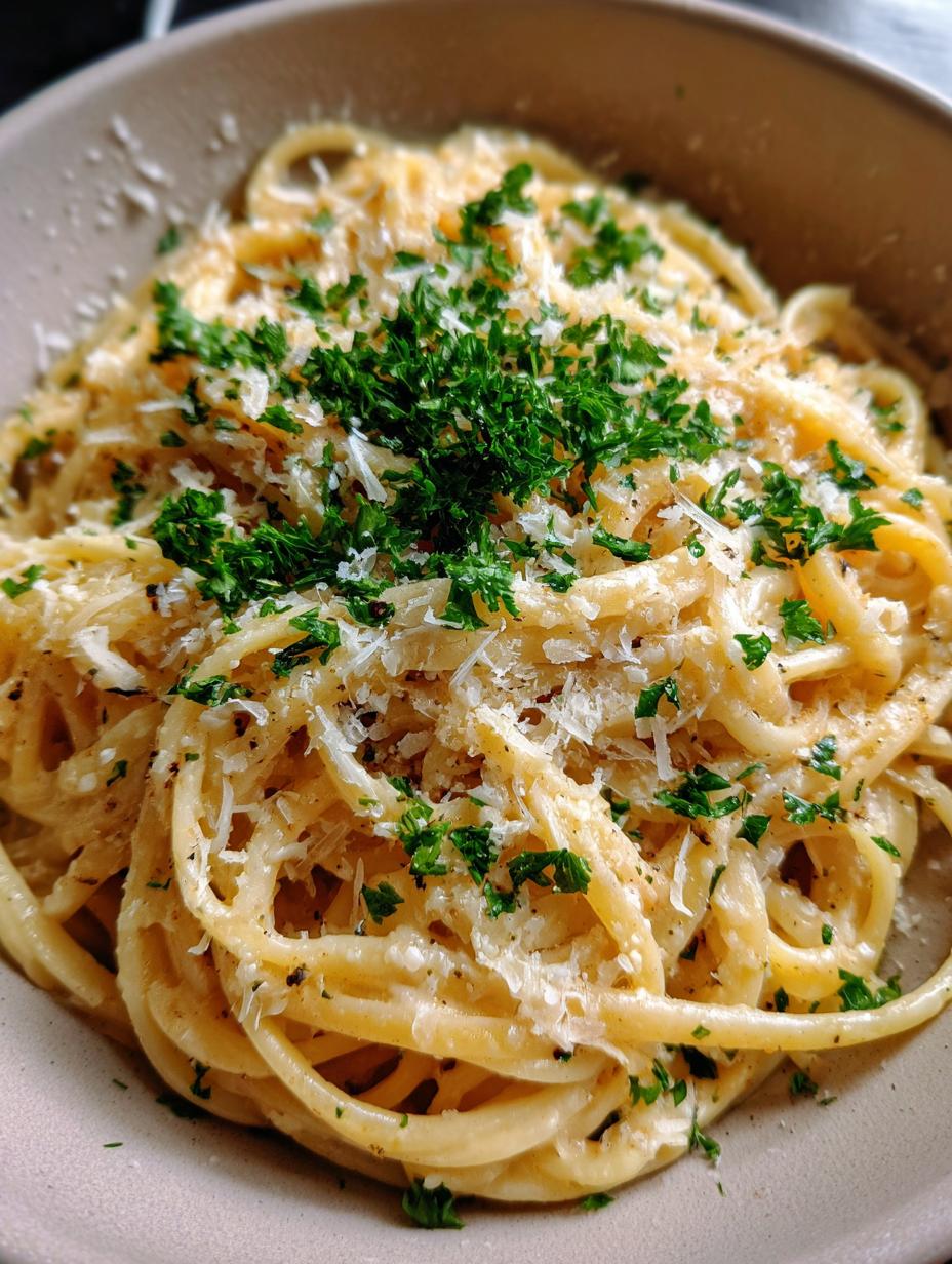 Creamy Garlic Parmesan Pasta