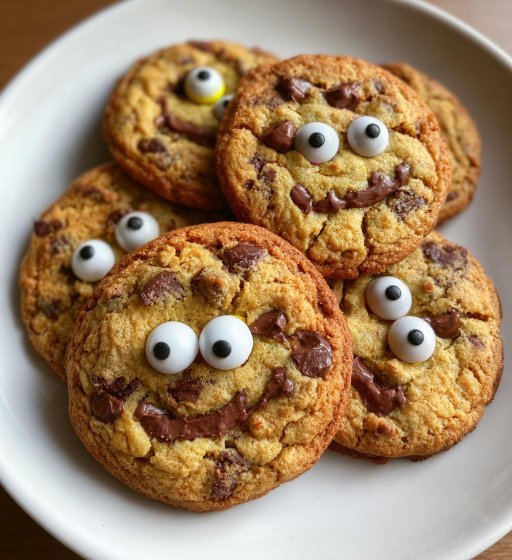 Creepy Chocolate Chip Cookies