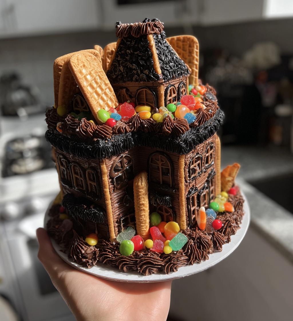Haunted House Cake - detail 1