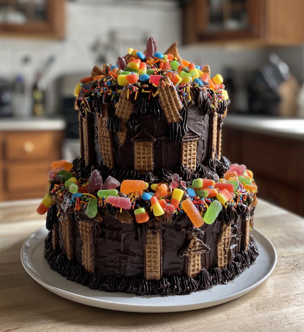 Haunted House Cake