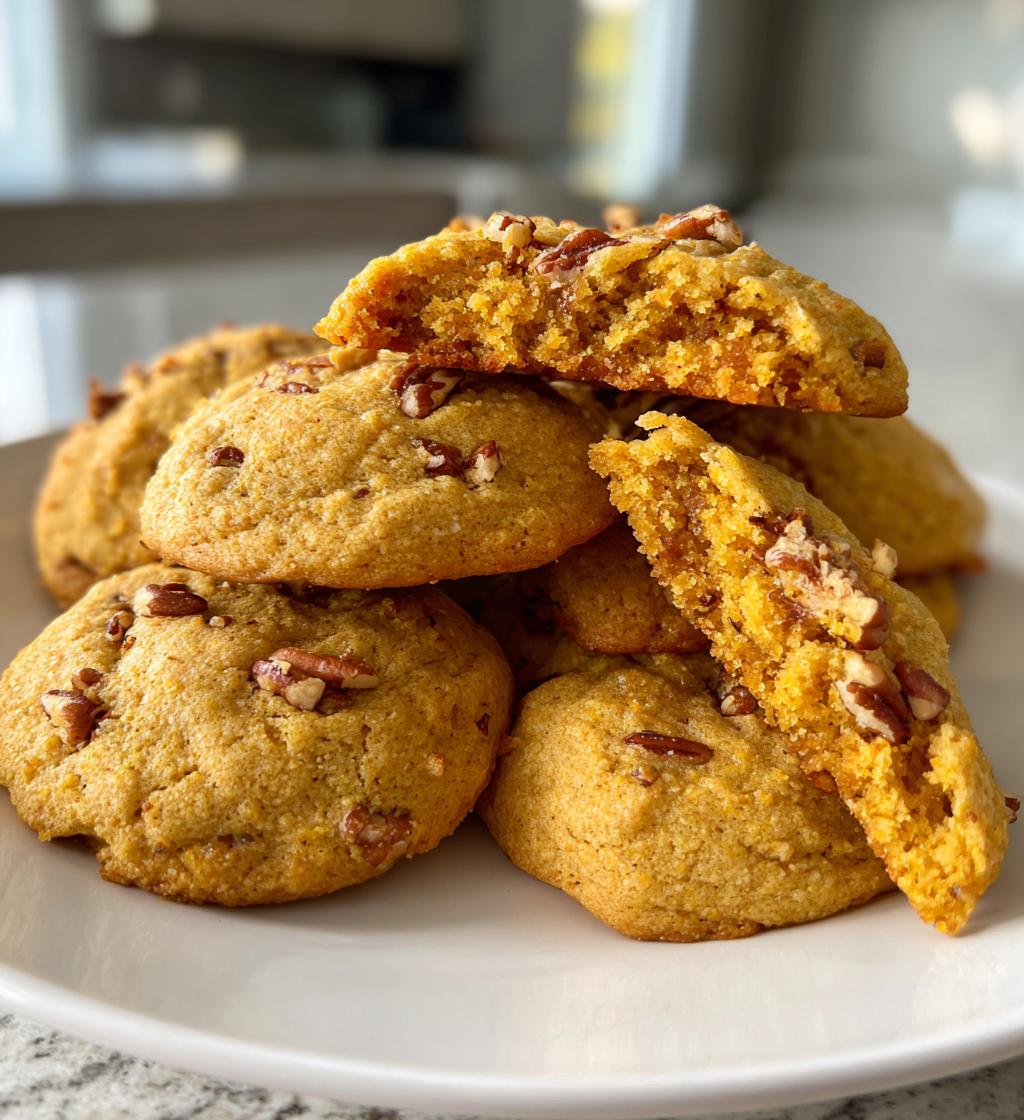 Pumpkin Cookies with Pecans - detail 1