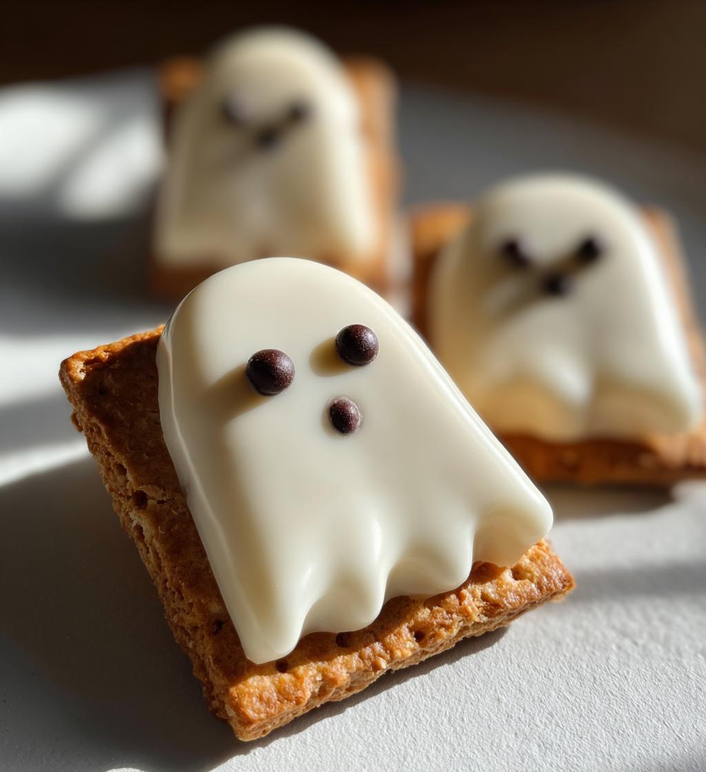 Quick N Cute Graham Cracker Ghosts