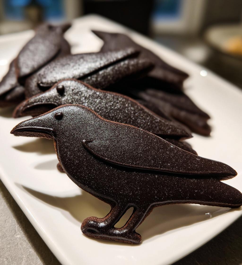 Raven Silhouette Cookies - detail 1