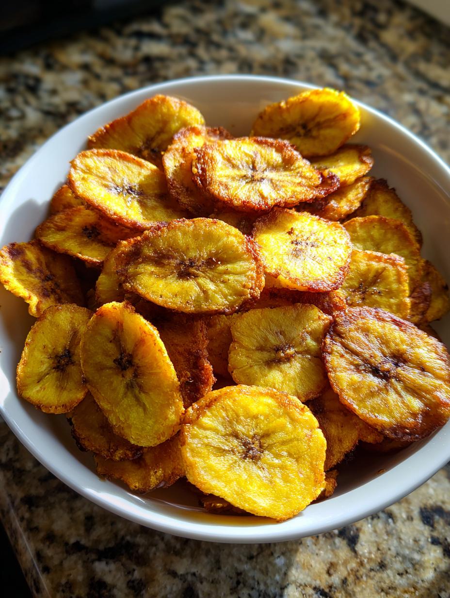 air fryer plantain chips