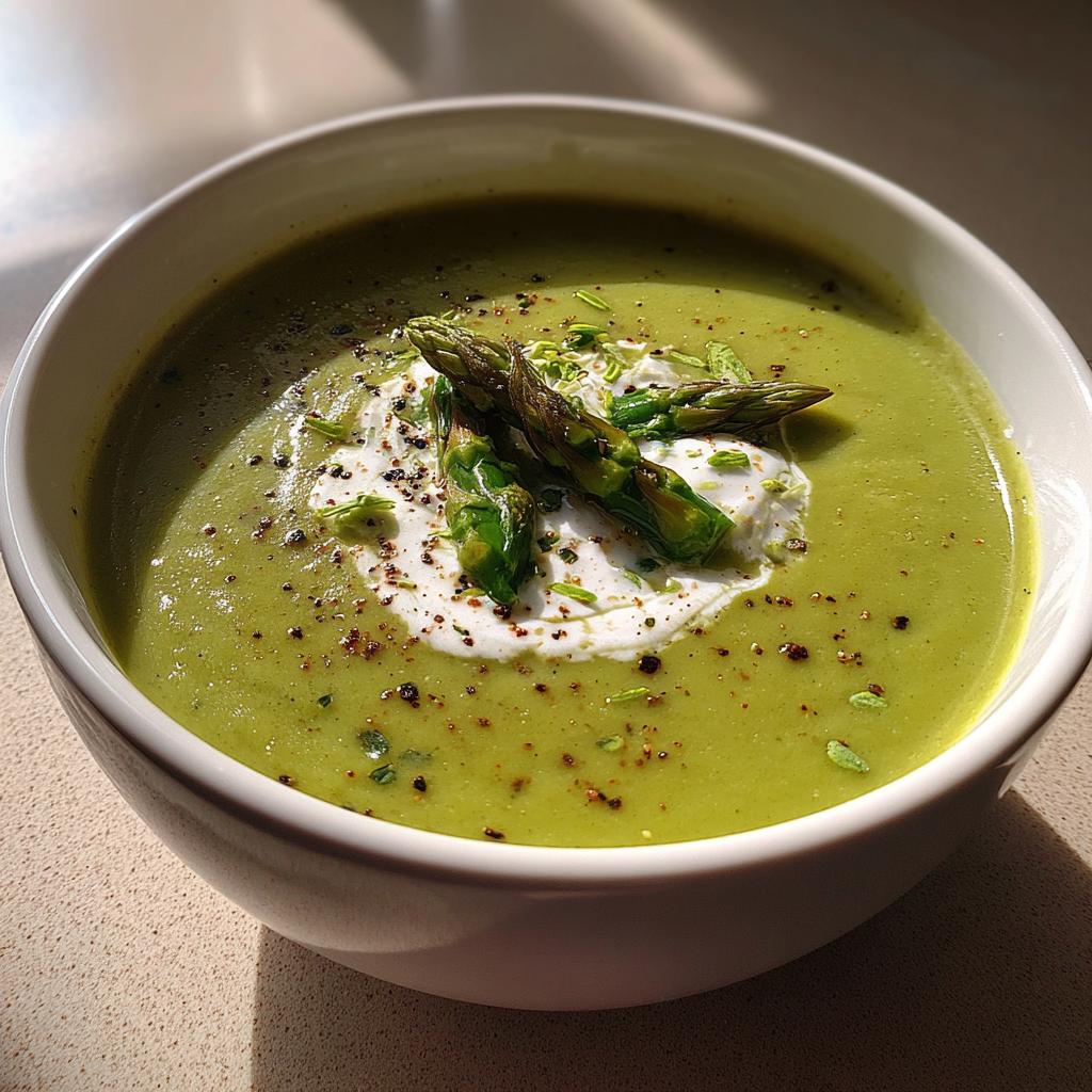 asparagus soup - detail 1