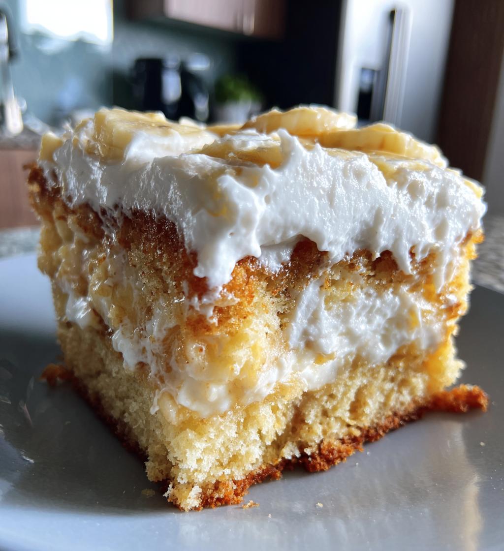 banana pudding cake - detail 1