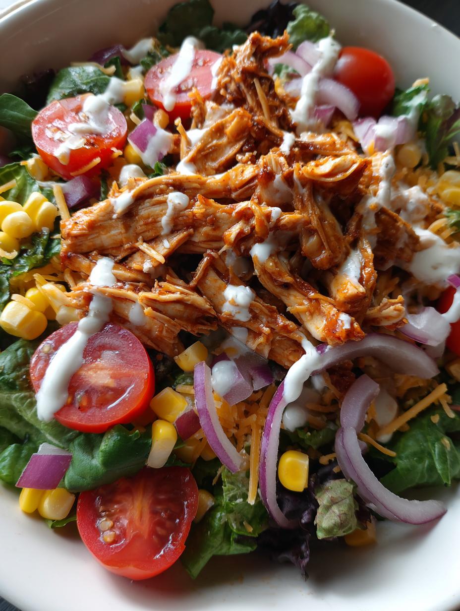bbq chicken salad - detail 1