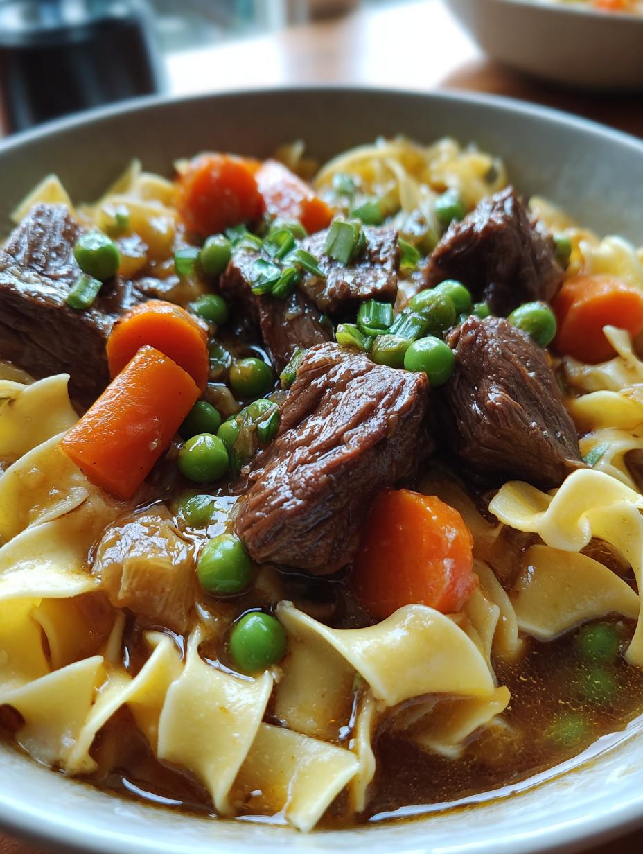beef and noodles