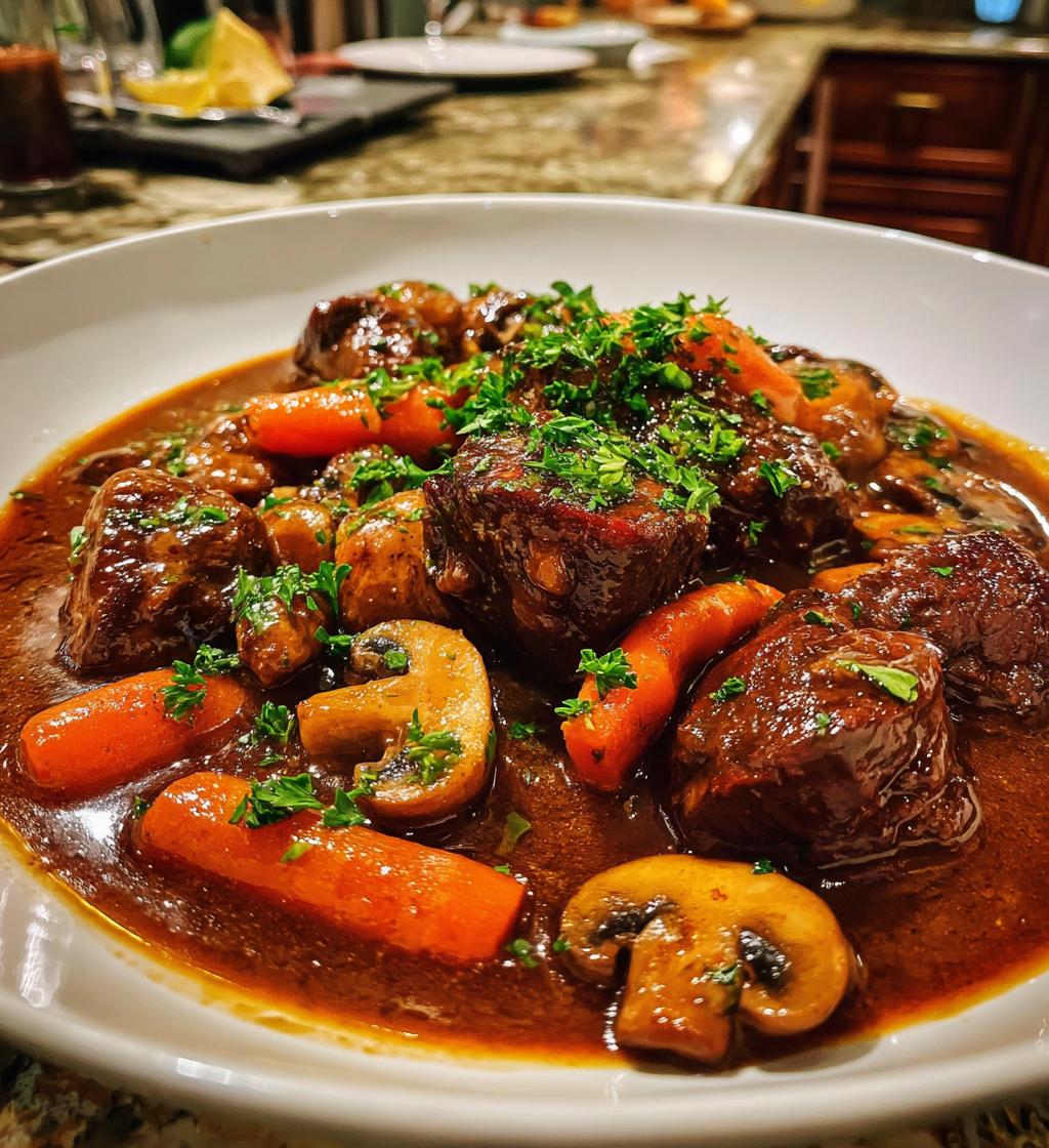 beef bourguignon - detail 1