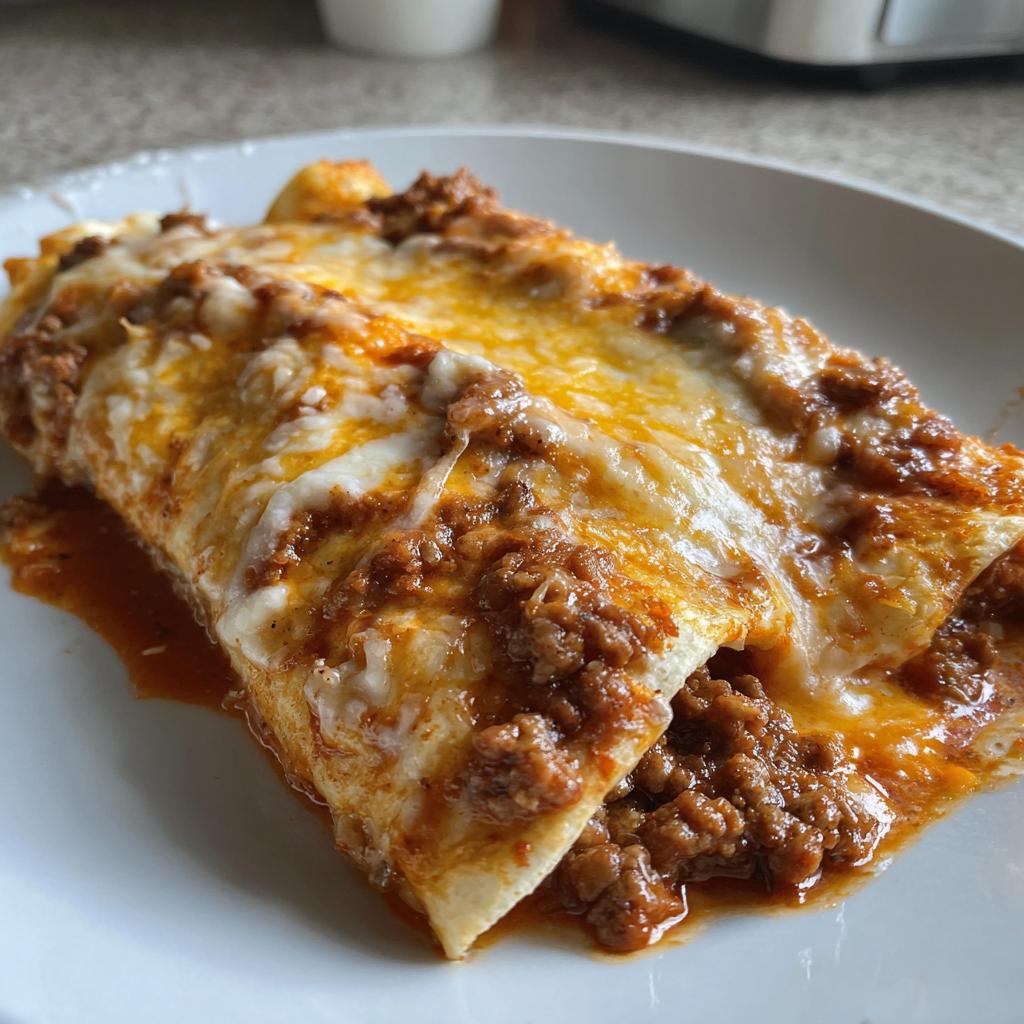 beef enchiladas - detail 1